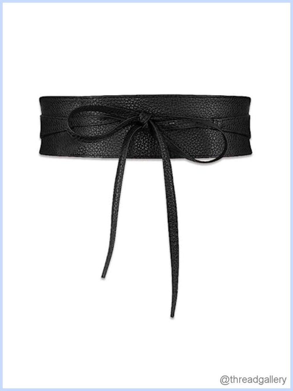 Faux Leather Wrap Belt Self Tie Waist Cincher for Dresses